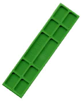 Type FP20 glazing packer 1 mm green.