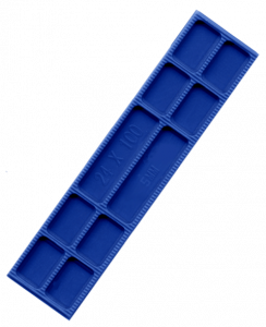 Type FP24 glazing packer 5 mm blue.