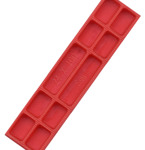 Type FP24 glazing packer 6 mm red.