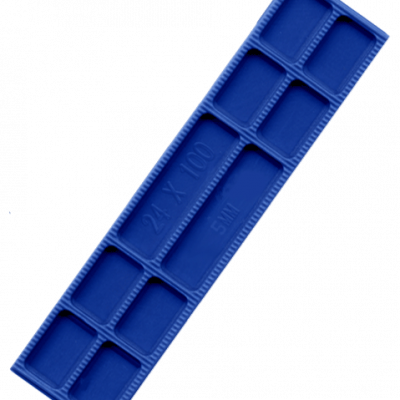 Type FP28 glazing packer 5 mm blue.