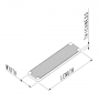 Dimensions of flat glazing packers.