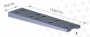 Dimensions of wedge glazing packers.