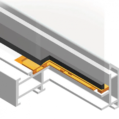 The usage of wedge glazing packers.
