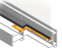 The usage of wedge glazing packers.