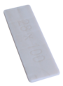 32mm flat glazing packers, 3mm thickness, white.