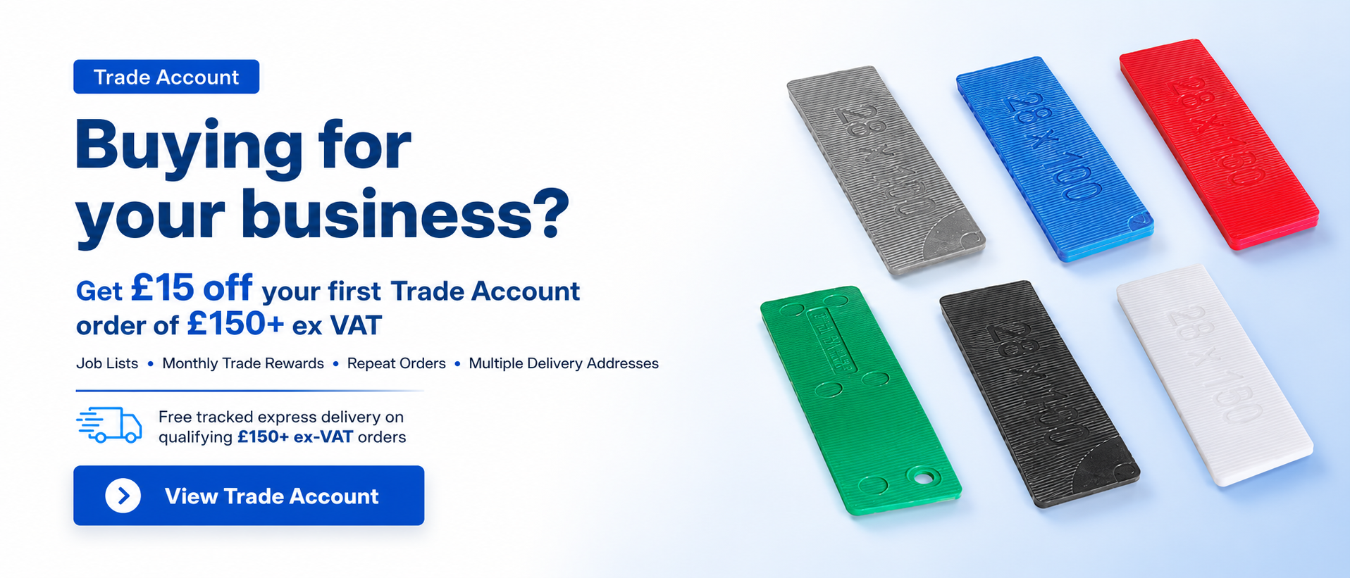 GlazingPacker's Trade Account banner.